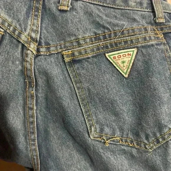 GEORGES MARCIANO SOON Denim U.S.A. LOS ANGELES size 32 zipper ankle VTG 80s - Picture 5 of 16